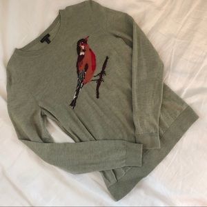 Talbots sage green robin sweater